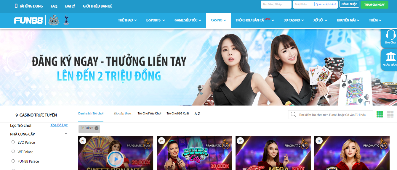 Huong Dan Cach Choi Casino Tai Fun88 Don Gian Nhanh Chong